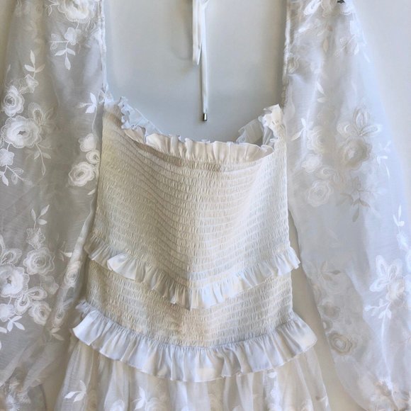 V. Chapman Magnolia White Lace Maxi Dress - 4 - Picture 9 of 13